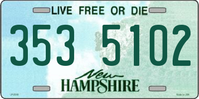 NH license plate 3535102