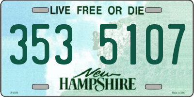 NH license plate 3535107