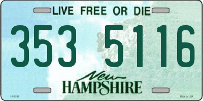 NH license plate 3535116