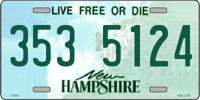 NH license plate 3535124