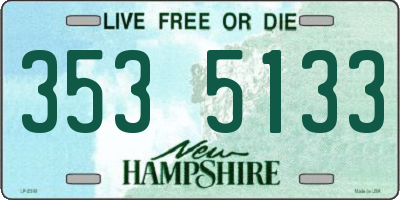 NH license plate 3535133