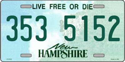 NH license plate 3535152