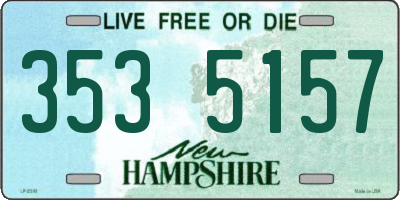 NH license plate 3535157