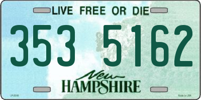 NH license plate 3535162