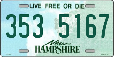 NH license plate 3535167
