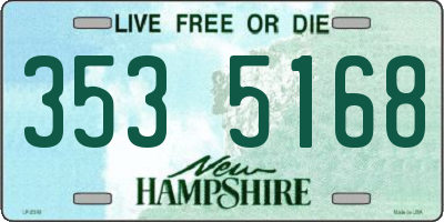 NH license plate 3535168