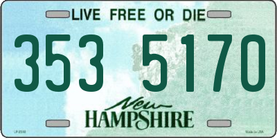 NH license plate 3535170
