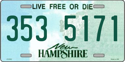 NH license plate 3535171