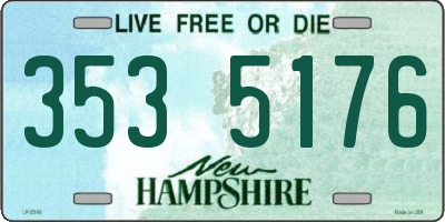 NH license plate 3535176