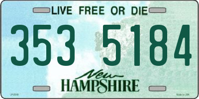 NH license plate 3535184