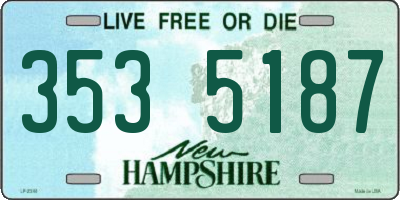 NH license plate 3535187