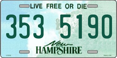 NH license plate 3535190