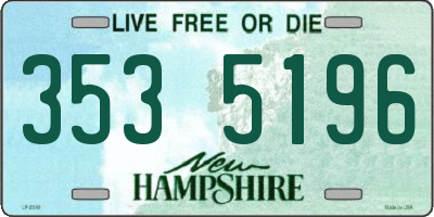 NH license plate 3535196