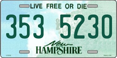 NH license plate 3535230