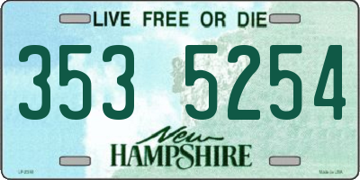 NH license plate 3535254