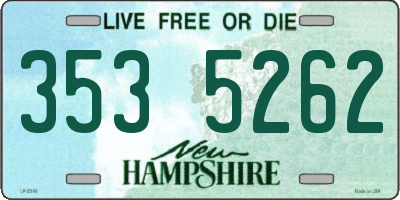 NH license plate 3535262