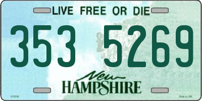 NH license plate 3535269