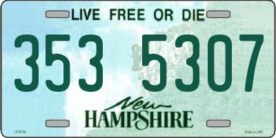 NH license plate 3535307