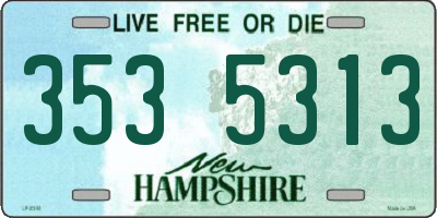 NH license plate 3535313
