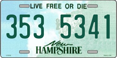 NH license plate 3535341