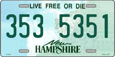NH license plate 3535351