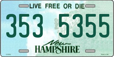 NH license plate 3535355