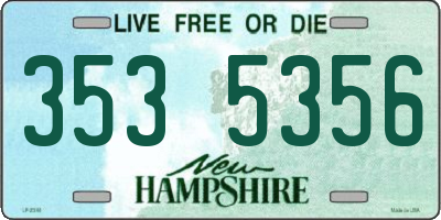 NH license plate 3535356