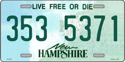 NH license plate 3535371