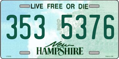 NH license plate 3535376