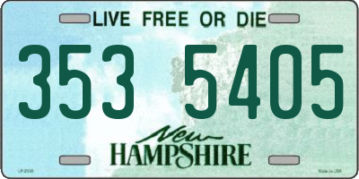 NH license plate 3535405