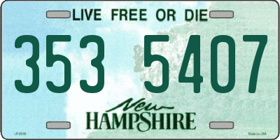 NH license plate 3535407