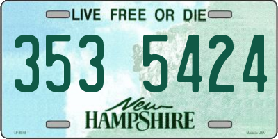 NH license plate 3535424
