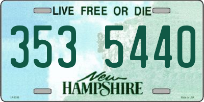 NH license plate 3535440