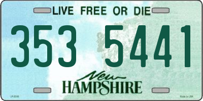 NH license plate 3535441