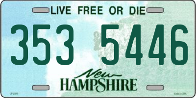 NH license plate 3535446
