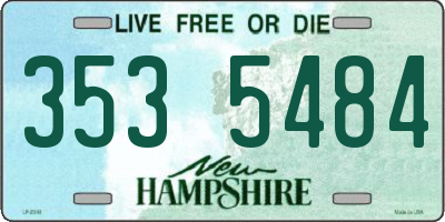 NH license plate 3535484
