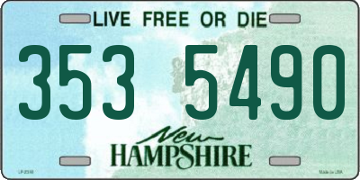 NH license plate 3535490