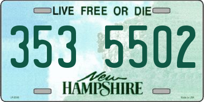 NH license plate 3535502