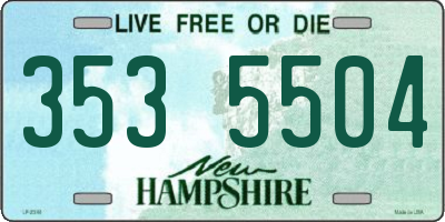 NH license plate 3535504