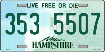 NH license plate 3535507