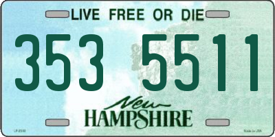NH license plate 3535511