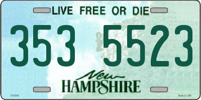 NH license plate 3535523
