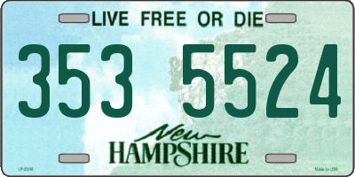 NH license plate 3535524