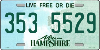 NH license plate 3535529