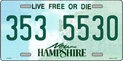 NH license plate 3535530