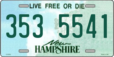 NH license plate 3535541