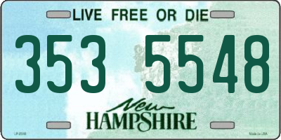NH license plate 3535548