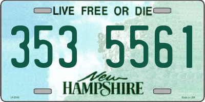 NH license plate 3535561