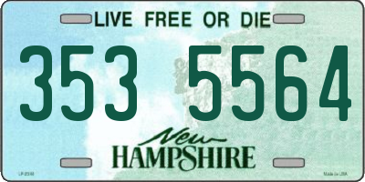 NH license plate 3535564
