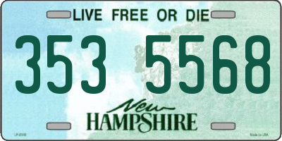 NH license plate 3535568